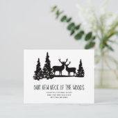 Carte Postale Nouveau cou des bois de cerfs rustiques se déplaça (Debout devant)