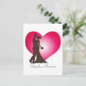 Carte Postale Nouveau couple marié (Debout devant)