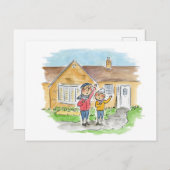 Carte Postale Nouveau domicile (Devant / Derrière)