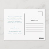 Carte Postale Nouveau domicile | Bleu minimal d'oeuf Robin | Nou (Dos)