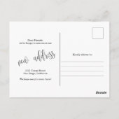 Carte Postale Nouveau domicile Photo Moving Faire-part (Dos)