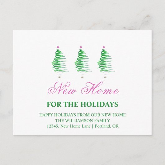 Carte Postale Nouveau domicile | Vacances Faire-part mobile (Devant)