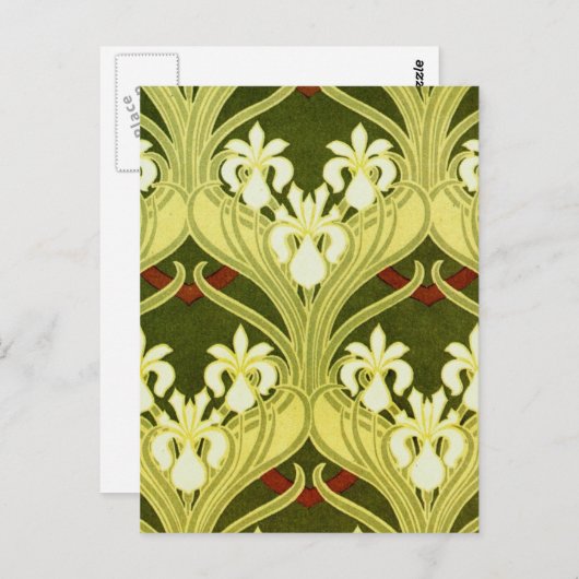 Carte Postale Nouveau en vert printemps (Devant / Derrière)