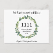 Carte postale Nouveau Faire-part d'adresse (Devant)