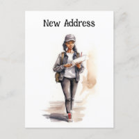 Nouveau Faire-part de déplacement d'adresse de mes