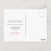 Carte Postale Nouveau Faire-part de déplacement du panier à accr (Dos)