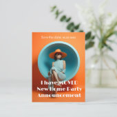 Carte Postale Nouveau Faire-part du groupe d'adresses à domicile (Debout devant)