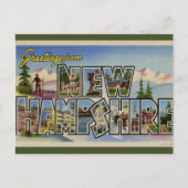 Carte Postale Nouveau Hampshire Grande Lettre Vintage (Devant)