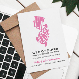 Carte Postale NOUVEAU JERSEY Nous avons déménagé Nouvelle adress