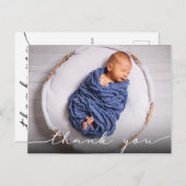 Carte Postale Nouveau Merci Faire-part de naissance bébé (Devant / Derrière)