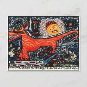 Carte Postale Nouveau Mexicain espagnol Tasmanian Tiger Devil Ch