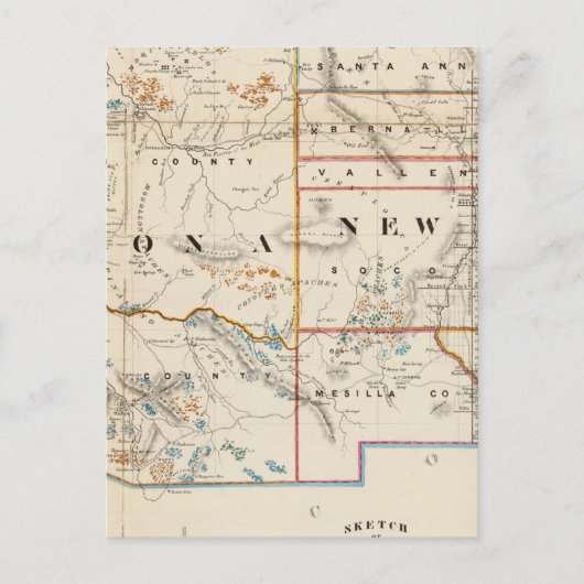 Carte Postale Nouveau-Mexique, Arizona (Devant)