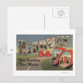 Carte Postale Nouveau-Mexique - Autoroute 70 des États-Unis - Gr (Devant / Derrière)