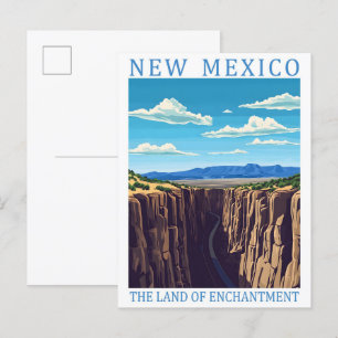 Carte Postale Nouveau-Mexique le pays de l'enchantement USA Trav