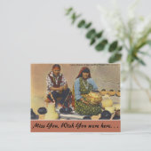 Carte Postale Nouveau-Mexique, Poteries, San Ildefonso Pueblo (Debout devant)