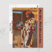 Carte Postale Nouveau-Mexique, Pueblo Indian, San Ildefonso Pueb (Devant / Derrière)