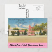 Carte Postale Nouveau-Mexique, Tower Court, Albuquerque (Devant / Derrière)