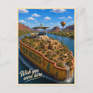 Carte Postale Nouveau-Mexique Wish You Were Here Série des É