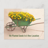 Carte Postale Nouveau Modèle Vintage Fleurs d'adresses (Devant)