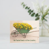 Carte Postale Nouveau Modèle Vintage Fleurs d'adresses (Debout devant)