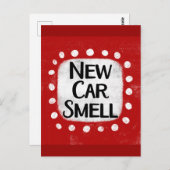 Carte postale Nouveau Odeur de voiture (Devant / Derrière)