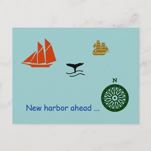 Carte postale - Nouveau port devant (Devant)