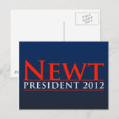 Carte Postale Nouveau président 2012 (Devant / Derrière)