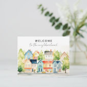 Carte Postale Nouveau propriétaire Bienvenue à Neighborhood Real (Debout devant)
