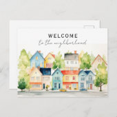 Carte Postale Nouveau propriétaire Bienvenue à Neighborhood Real (Devant / Derrière)
