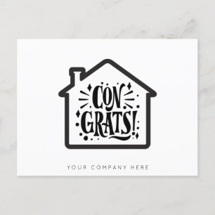 Carte Postale Nouveau propriétaire Congrats Immobilier