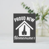 Carte Postale Nouveau propriétaire fier Chauffage de maison de p (Debout devant)