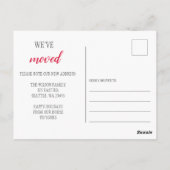 Carte Postale Nouveau script de maison Nous avons déménagé Photo (Dos)