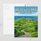 Carte Postale Nouveau Shoreham Rhode Island (Devant / Derrière)