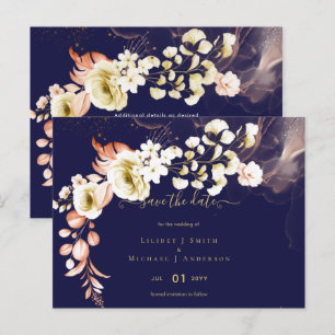 Carte Postale NOUVEAUTÉ ! Boho Floral Mariage Dates de sauvegard