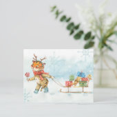 Carte postale Nouvel An 2022 (Debout devant)