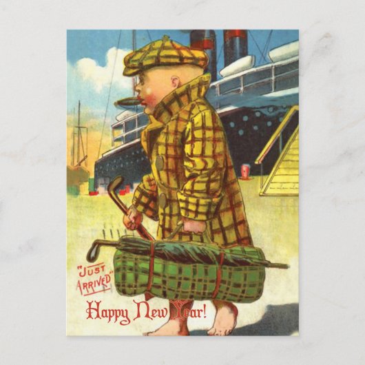 Carte Postale Nouvel An Arrivé (Devant)