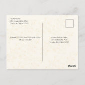 Carte Postale Nouvel An Champagne Aquarelle Pré Adressé (Dos)