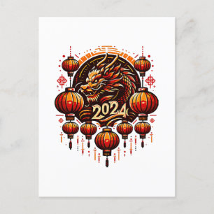 Carte Postale nouvel an chinois 2024