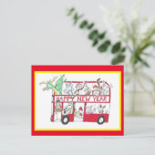 Carte Postale Nouvel An chinois - Année du boeuf (rouge) (Debout devant)