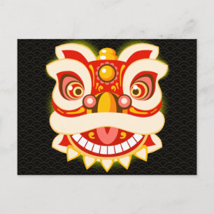 Carte Postale Nouvel An chinois Dragon