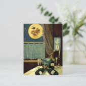 Carte Postale Nouvel an endormi Lune après la fête (Debout devant)