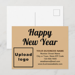 Carte postale Nouvel An Fête Brown