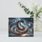 Carte Postale Nouvel An lunaire chinois du dragon, poste (Debout devant)