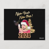 Carte Postale Nouvel An Nouveau Moi 2024 (Dos)