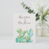 Carte Postale Nouvel An Nouvel An Accueil Faire-part Cactus Dése (Debout devant)