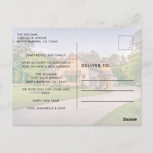 Carte Postale Nouvel An Nouvel An Accueil Nouvel An Faire-part d (Dos)