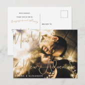 Carte Postale Nouvel an Nouvel engagement Aventure Invitation de (Devant / Derrière)