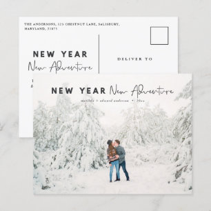 Carte Postale Nouvel an nouvelle aventure photo vacances