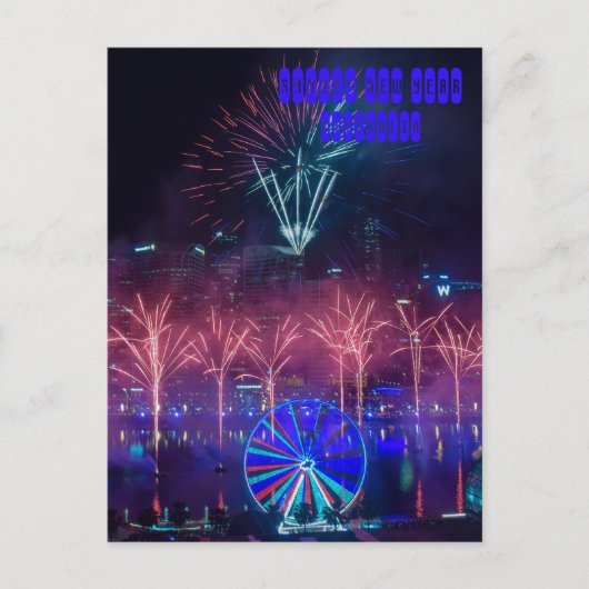 Carte Postale Nouvel An Sydney (Devant)