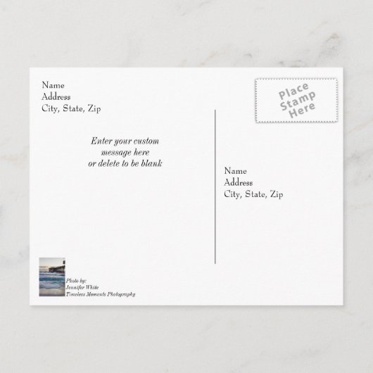 Carte Postale Nouvel An tranquille (Dos)